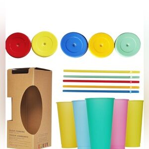 NWOT 5 PACK COLOR CHANGING CUPS